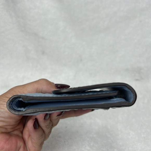 Coach blue ostrich, embossed, Leather Wallet - Picture 8 of 8